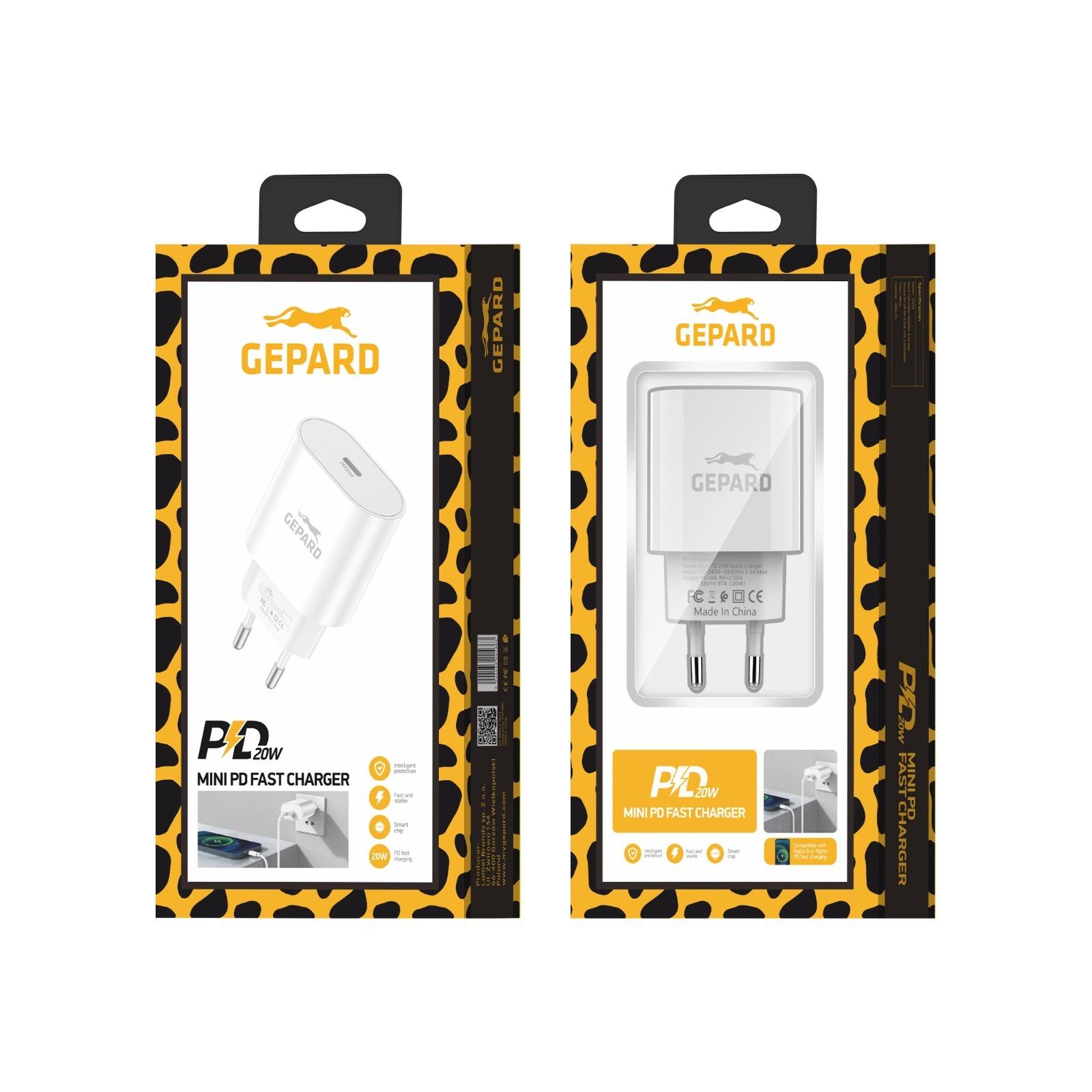 GEPARD wall charger EU39 PD 20W USB-C White