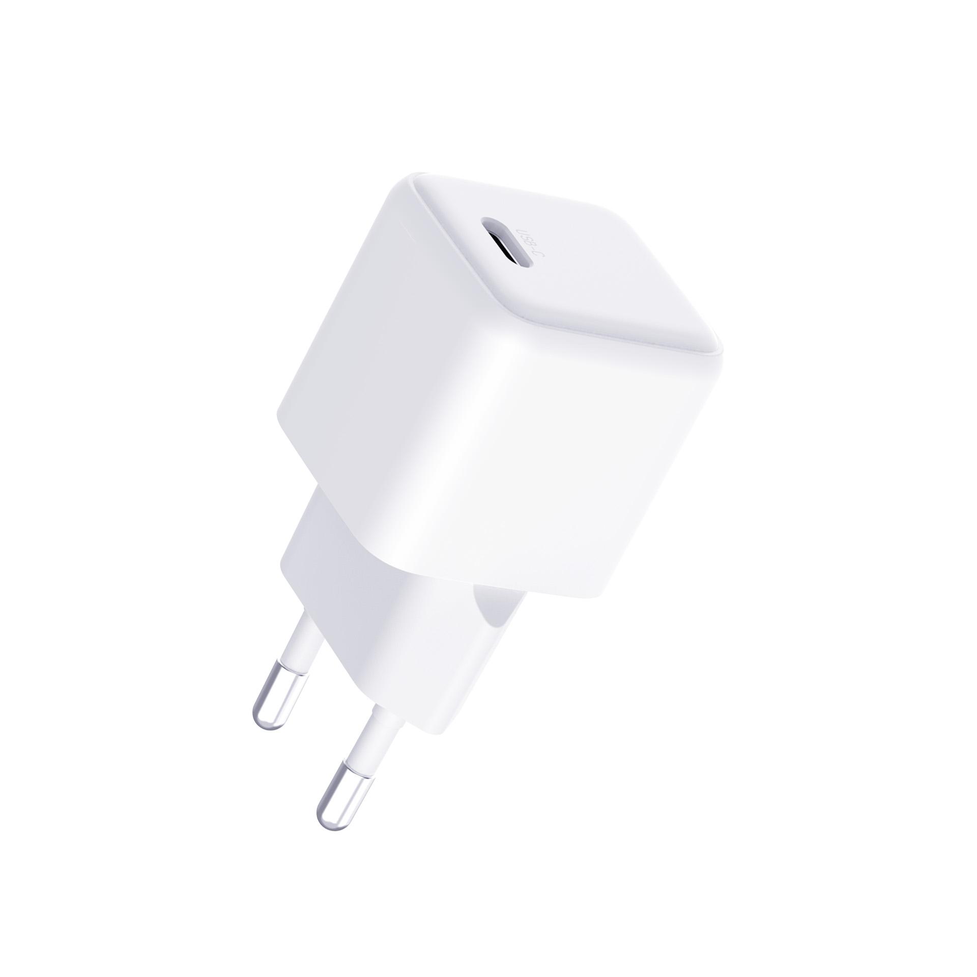 3mk Ładowarka sieciowa 25W - Hyper Charger PD QC PPS 1x USB-C + kabel USB-C / USB-C biała