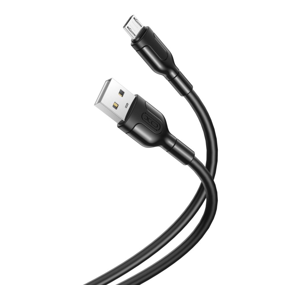 XO kabel NB212 USB - microUSB 2,1A černý 1.0 m