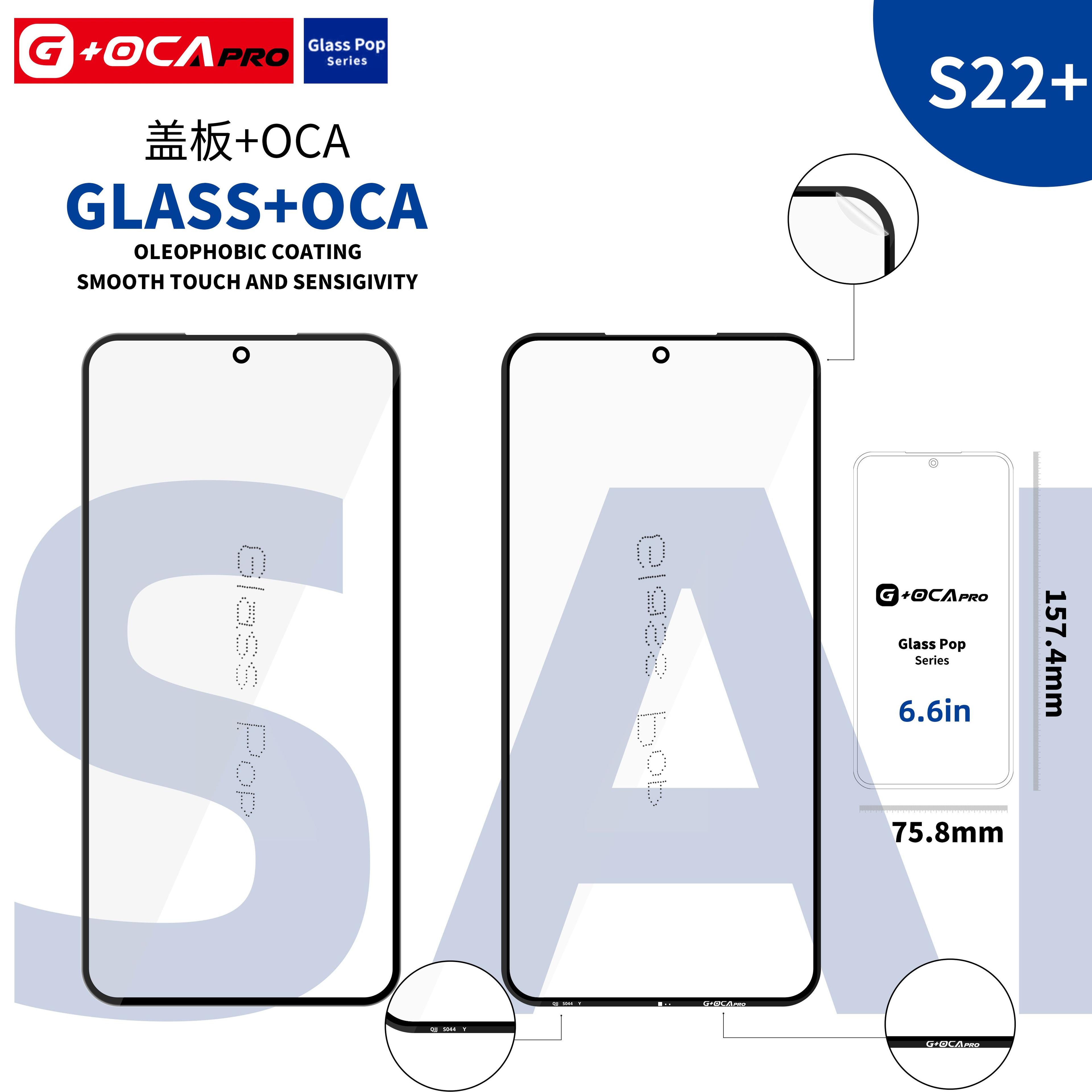 Sklíčko G + OCA Pro s oleofobním povrchem Samsung Galaxy S22 Plus SM-G906