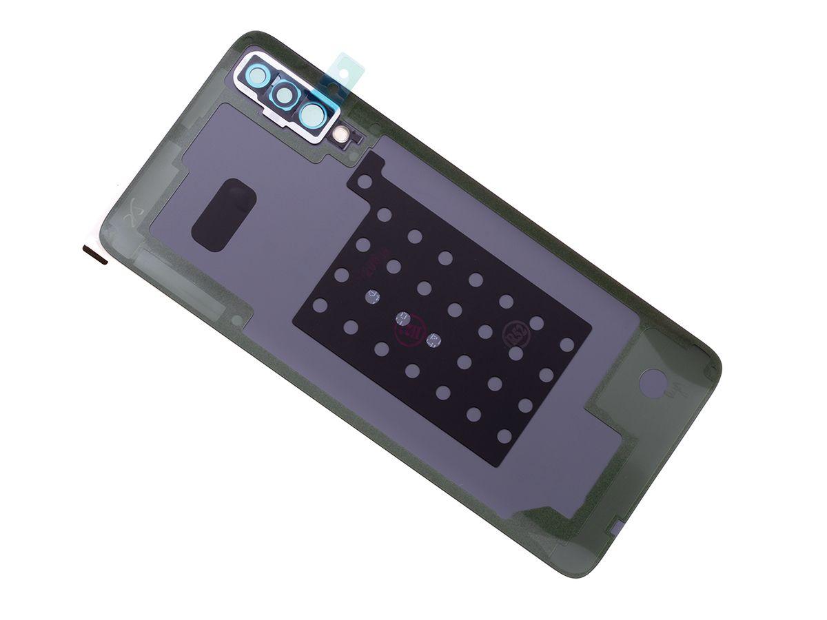 Oryginalna Klapka baterii + szkiełko aparatu Samsung SM-A705 Galaxy A70 - biała (Demontaż) Grade A