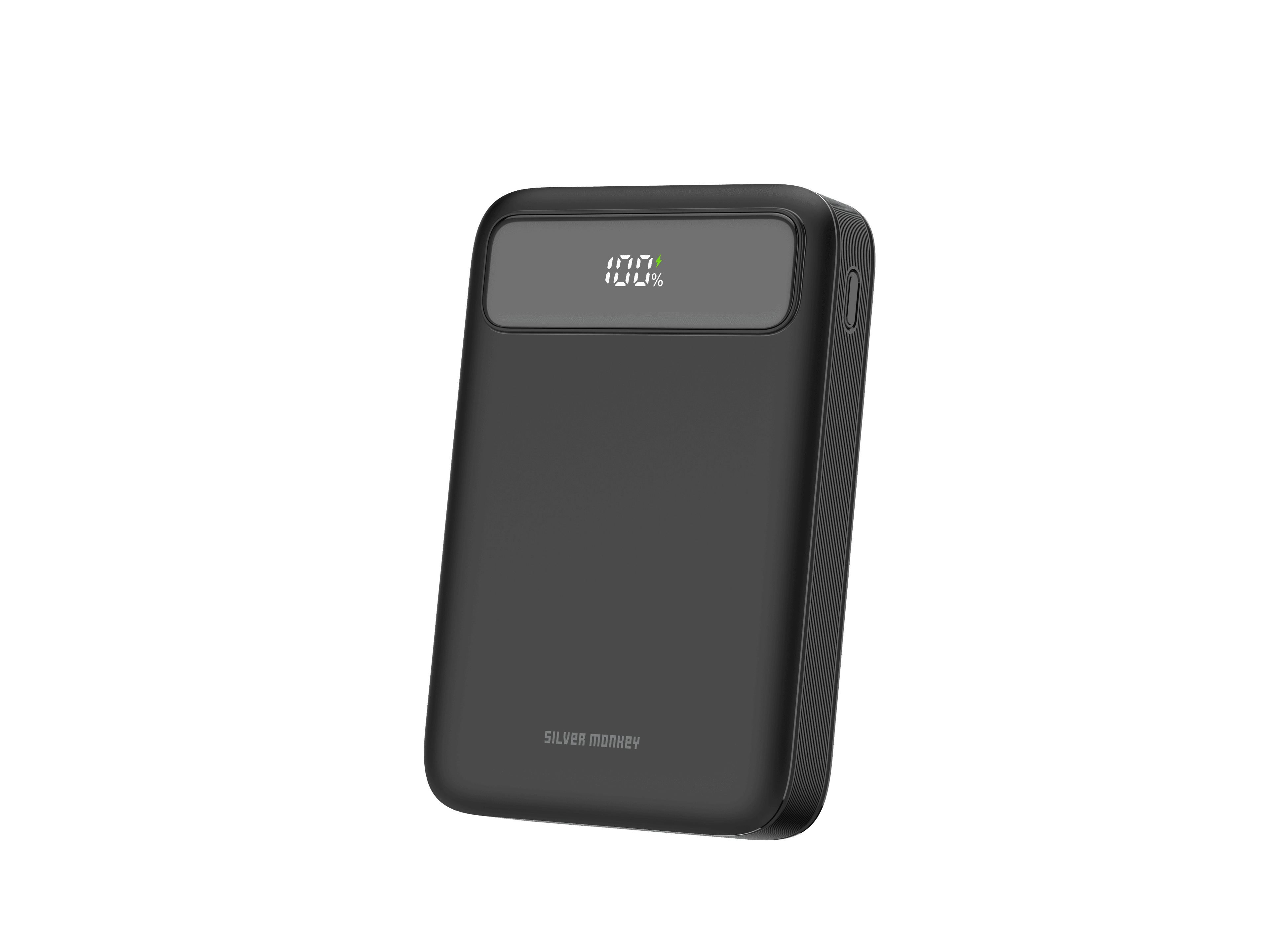 Silver Monkey Power Bank 10,000mAh USB-A USB-C PD 22.5W Black