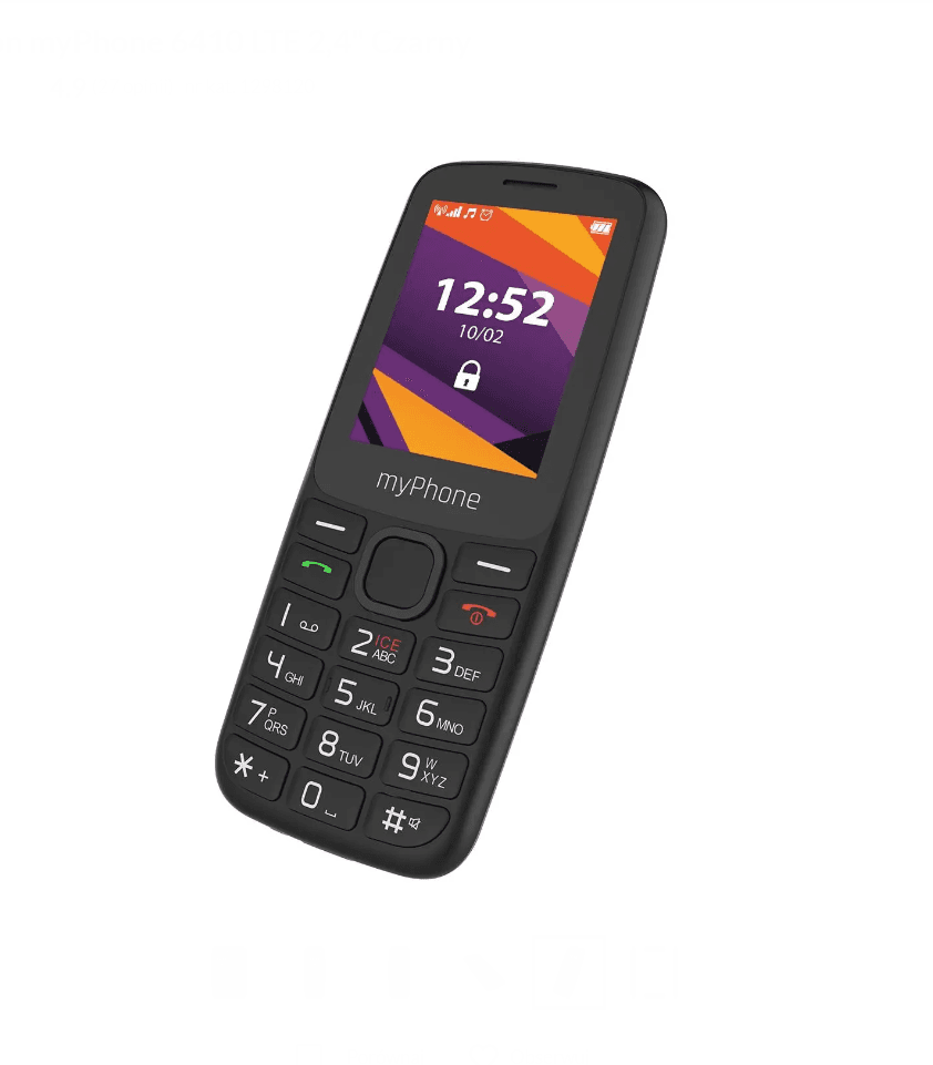 Telefon myPhone 6410 LTE - czarny