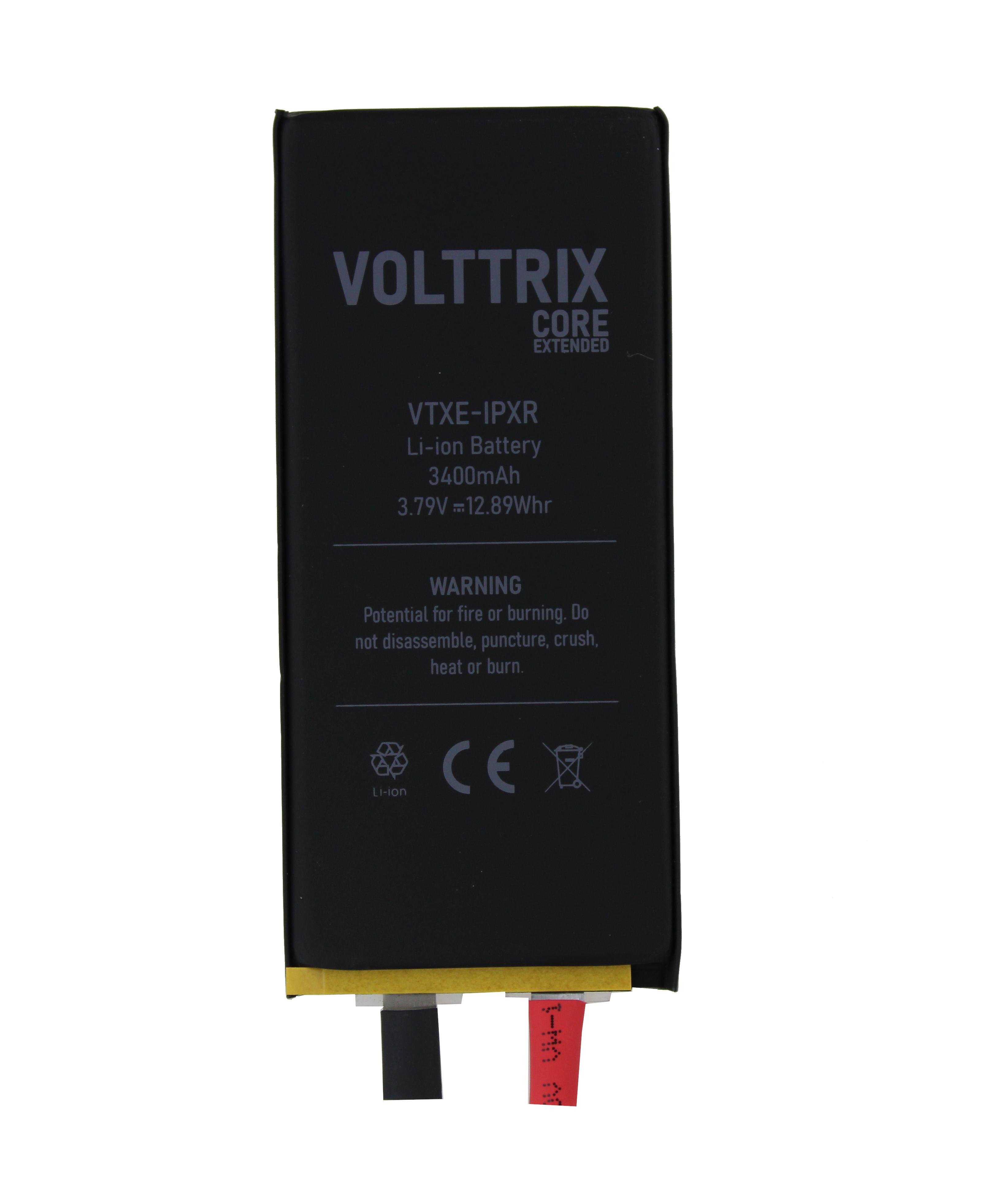 Battery Without Flex Volttrix Core iPhone XR Extended (Core) 3400 mAh