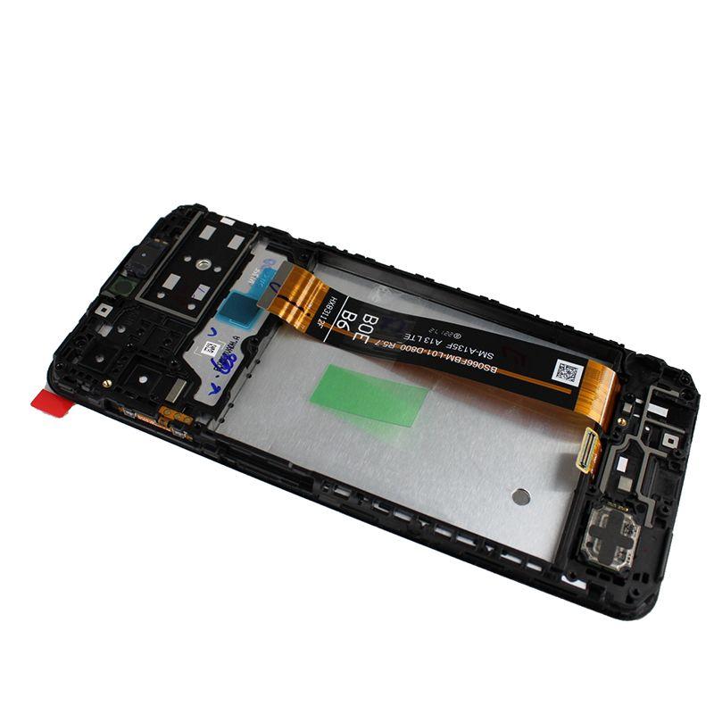 Oryginalny Wyświetlacz LCD + Ekran dotykowy Samsung SM-M135F Galaxy M13 czarny (Wymieniona szyba)