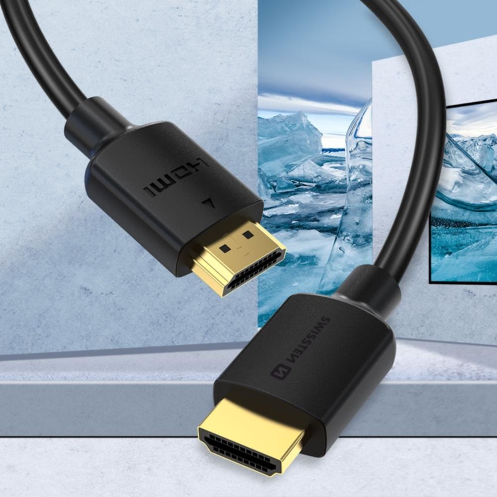 SWISSTEN Kabel HDMI 2.0 4K 60Hz 1m czarny