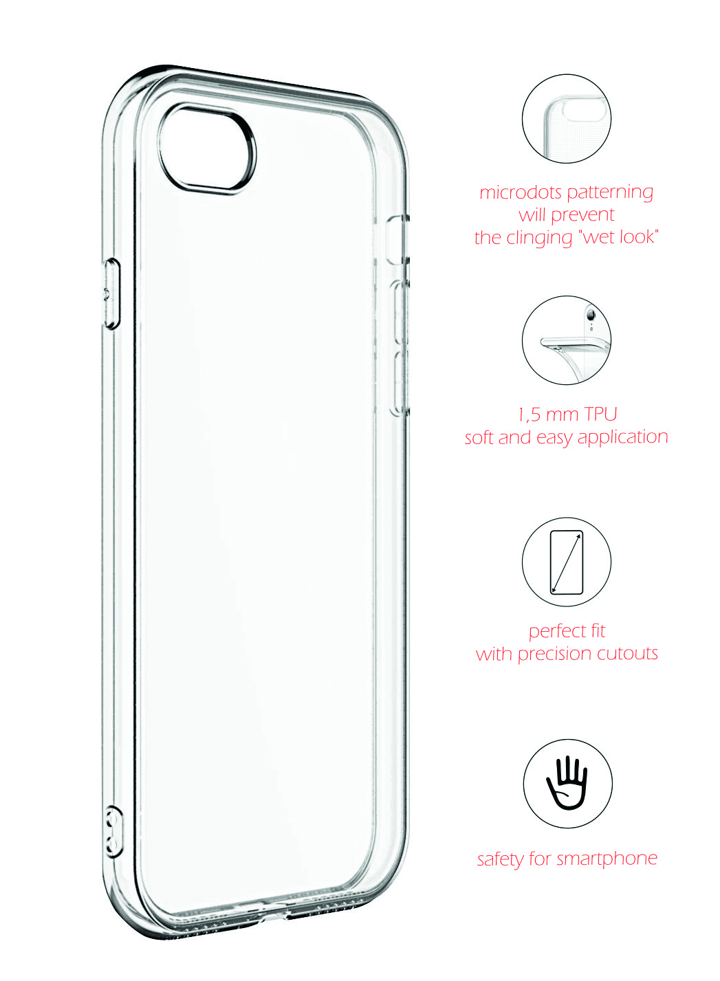 Swissten pouzdro čiré jelly case pro iPhone 15 Plus transparentní obal