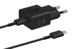 Oryginalna Ładowarka Sieciowa Samsung EP-T2510XBEGEU PD 25W + kabel USB-C 1m czarna (blister)