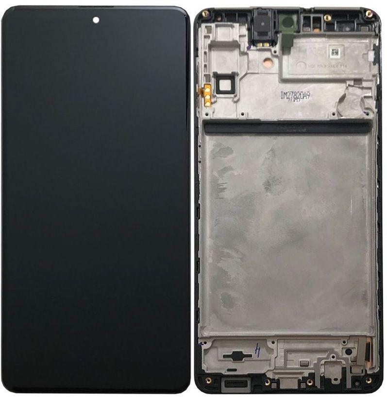 Oryginalny Wyświetlacz LCD + Ekran dotykowy Samsung SM-M515F Galaxy M51 - czarny (Wymieniona szyba)