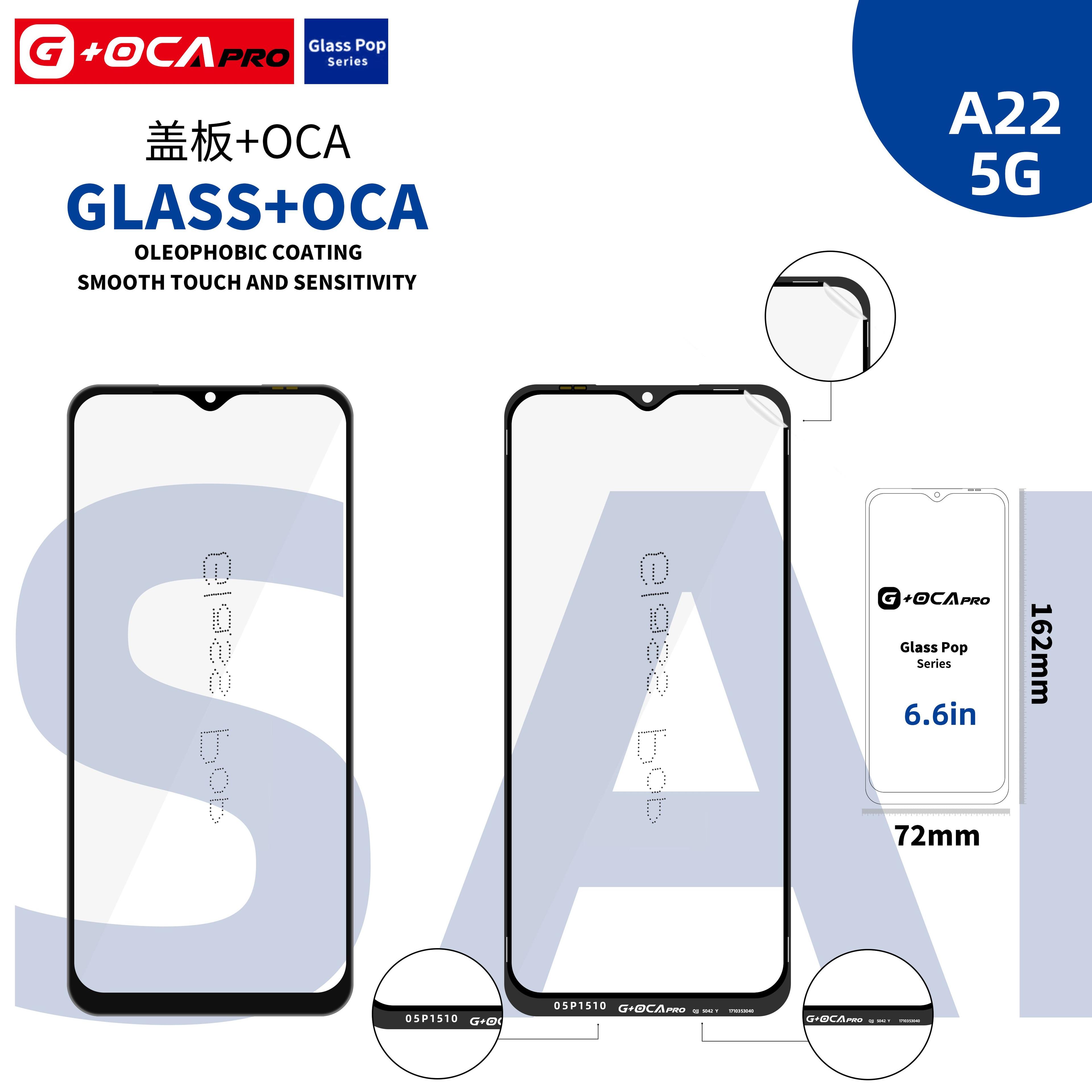 Sklíčko G + OCA Pro s oleofobním povrchem Samsung SM-A226 Galaxy A22 5G