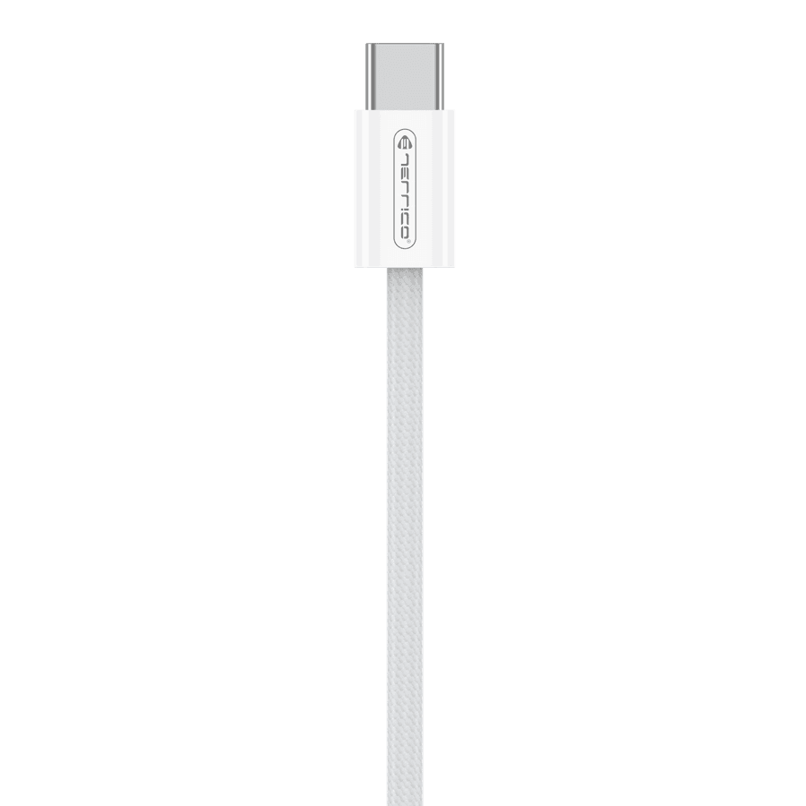 Kabel Jellico IP15 USB-C/USB-C 60W 1m nylonový oplet bílý