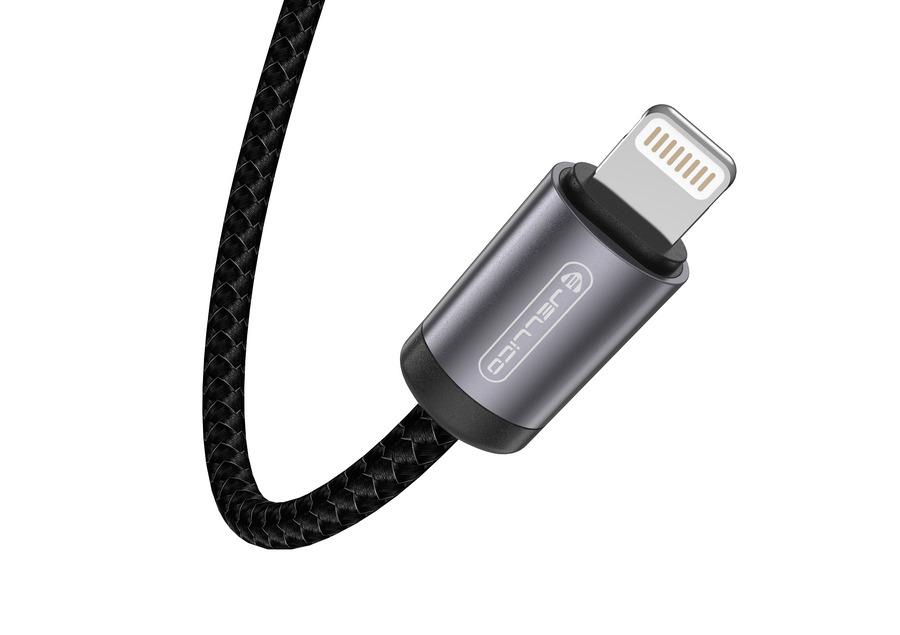 JELLICO cable B27 USB-C - Lightning PD 30W 1M Black