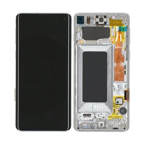 Originál LCD + Dotyková vrstva Samsung Galaxy S10 SM-G973 stříbrná