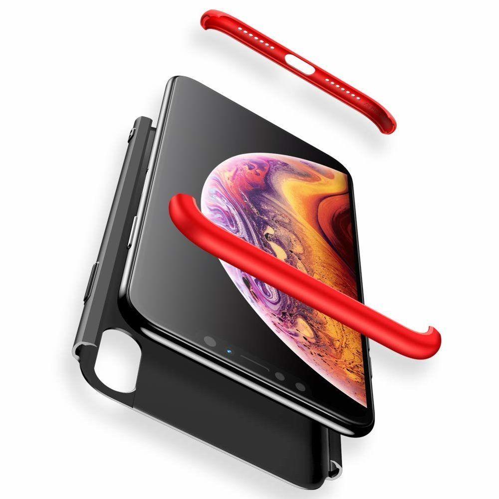 Obal Xiaomi Redmi S2 černo - červený 360°