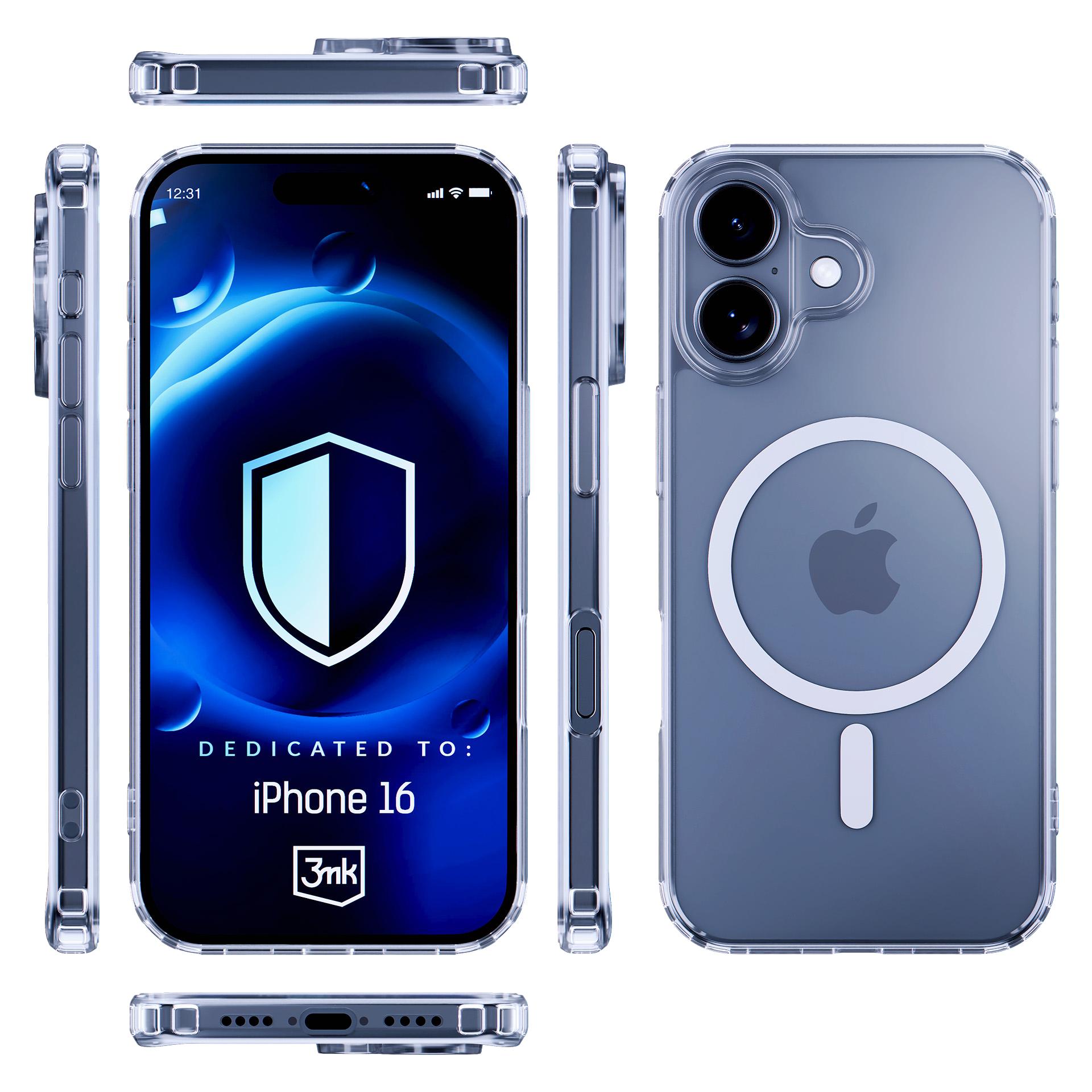 Nakładka Etui MagSafe 3mk MagCase (transparent) - iPhone 16 Pro