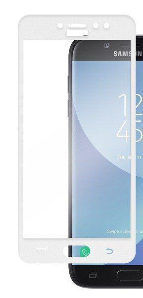 Ochranné sklo 5D Samsung Galaxy J3 2017 J330 bílé - celoplošné lepidlo