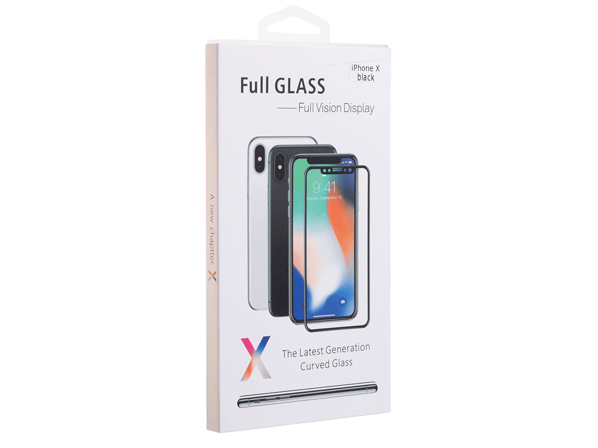 Hard glass 3D Full Glue iPhone XS black