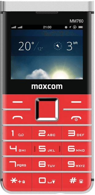 Phone Maxcom Comfort MM760 red