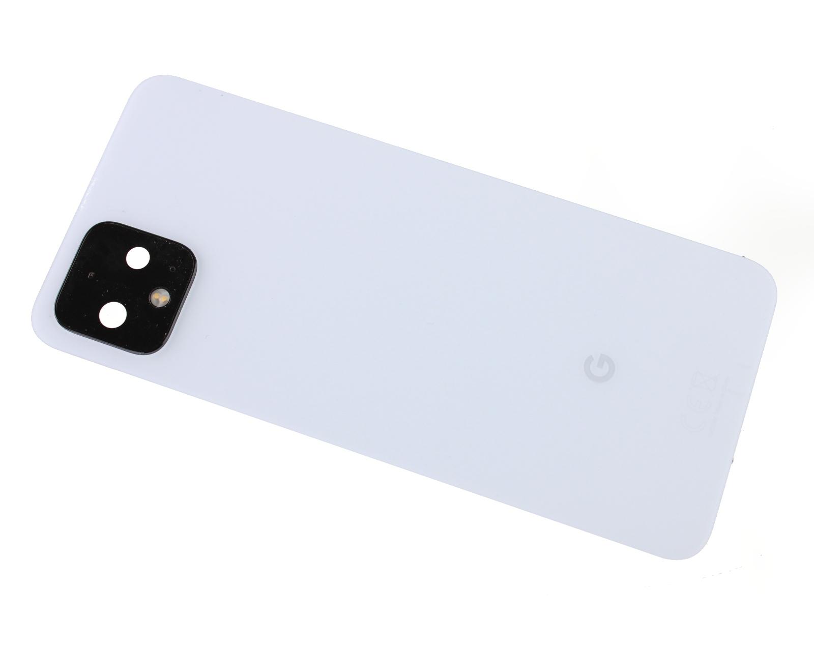 Original battery cover Google Pixel 4 (G020M) white disassembly