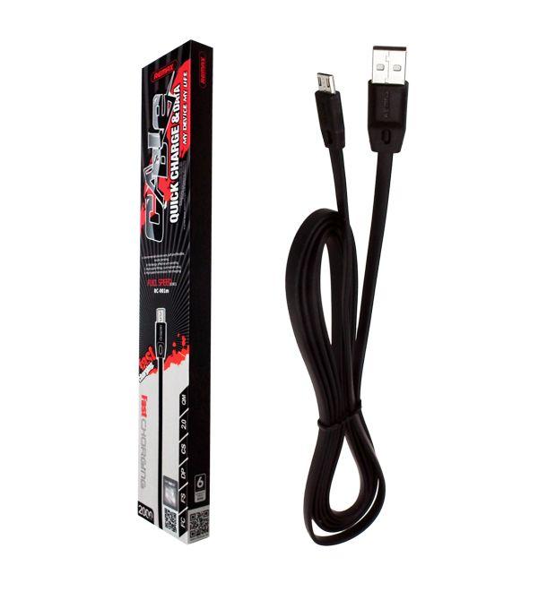 Cable micro USB REMAX black 2m