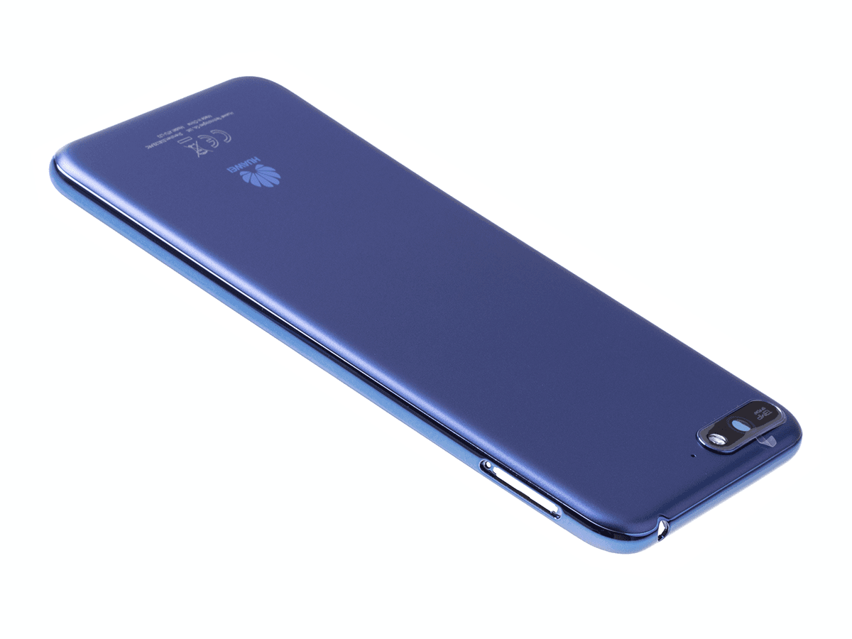 Originál kryt baterie Huawei Y6 prime 2018 modrý + sklíčko kamery + lepení
