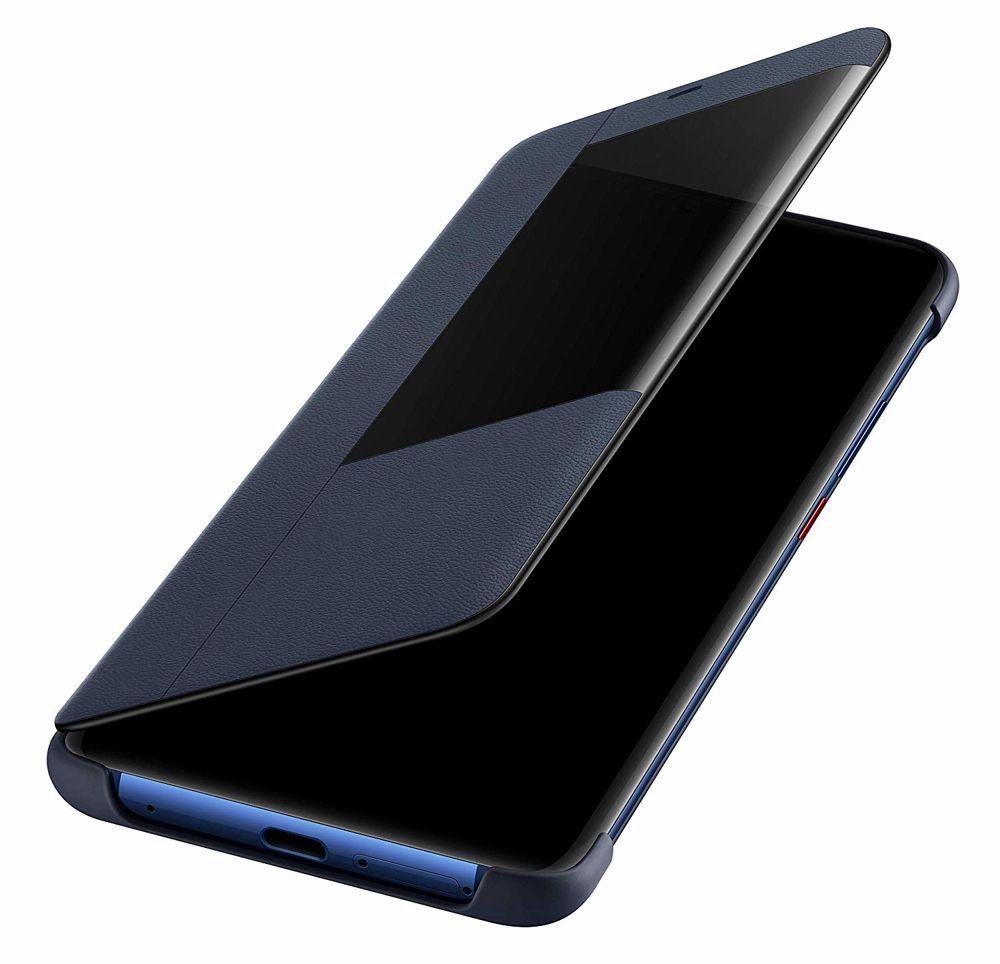 Originál obal Huawei Mate 20 Pro modrý Smart View Flip
