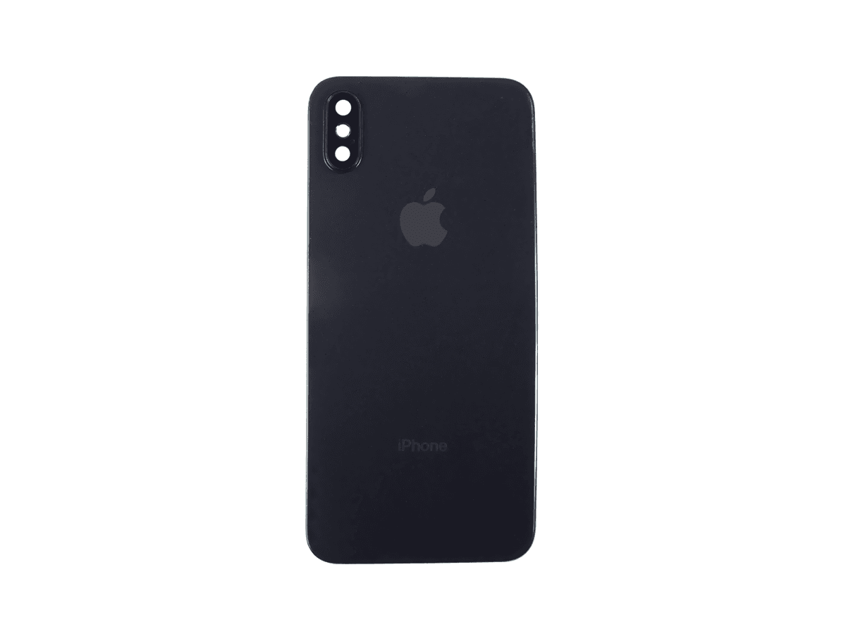 Battery cover iPhone XS Max + camera glass black