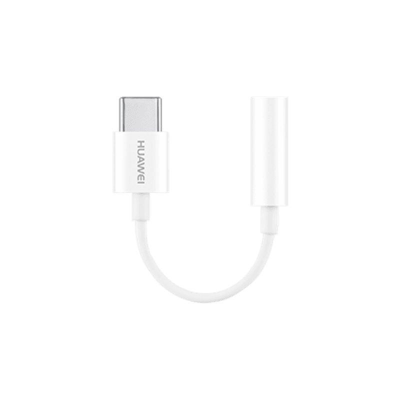 Oryginalny Adapter Huawei CM20 przejściówka USB-C / Jack 3,5 mm biała (bulk)