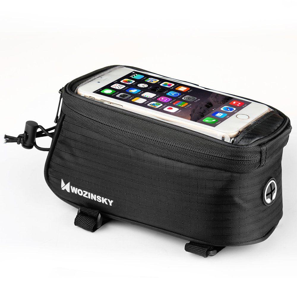 Frame bicycle bag phone cover up to 6.5 '' 1.5L black Wozinsky