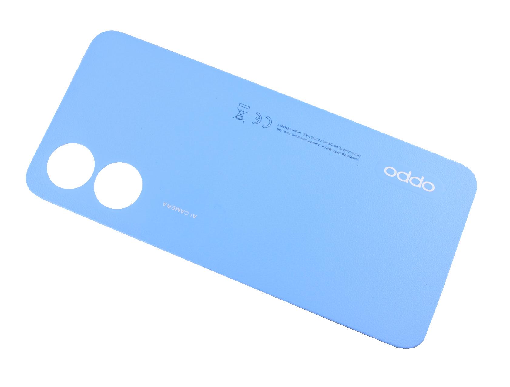 Original battery cover Oppo A17 - blue (dismounted)