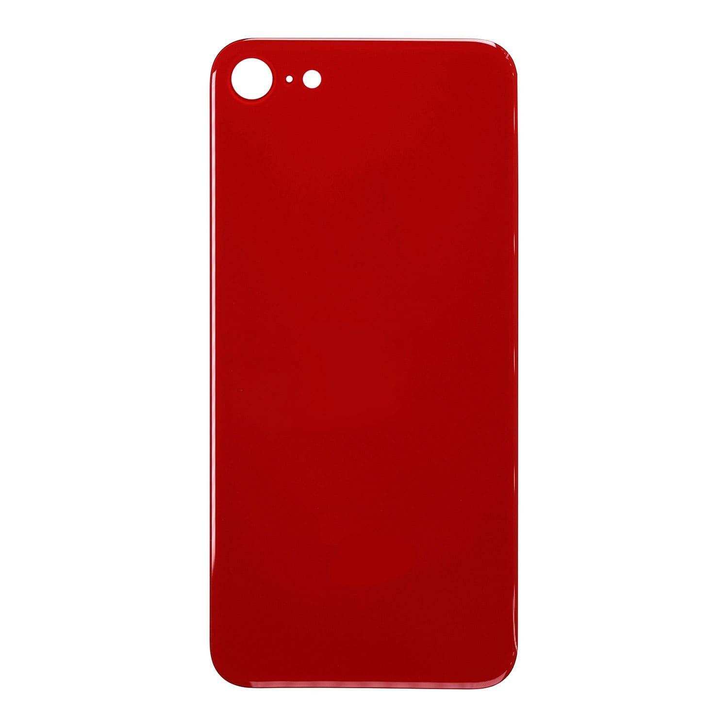 Battery cover iPhone SE 2020 with bigger hole for camera glass - red