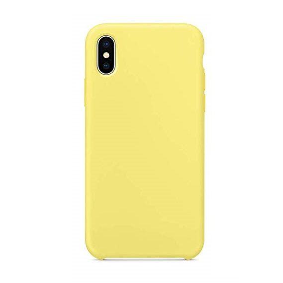 Silikonový obal iPhone X/XS žlutý