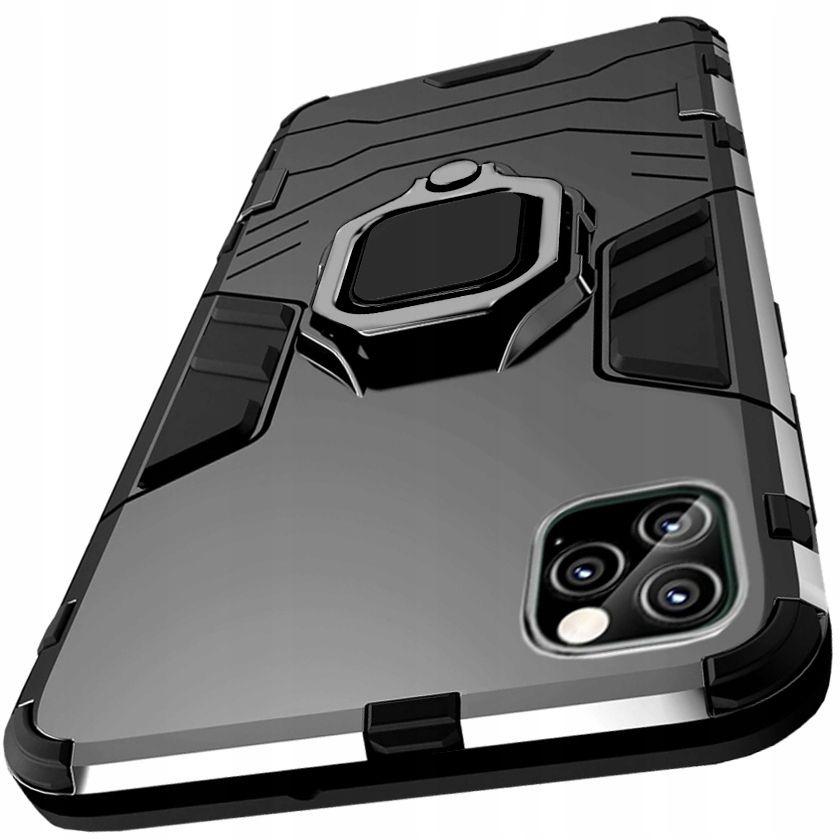 Obal iPhone 12 Pro Max černý s kroužkem držákem Amored