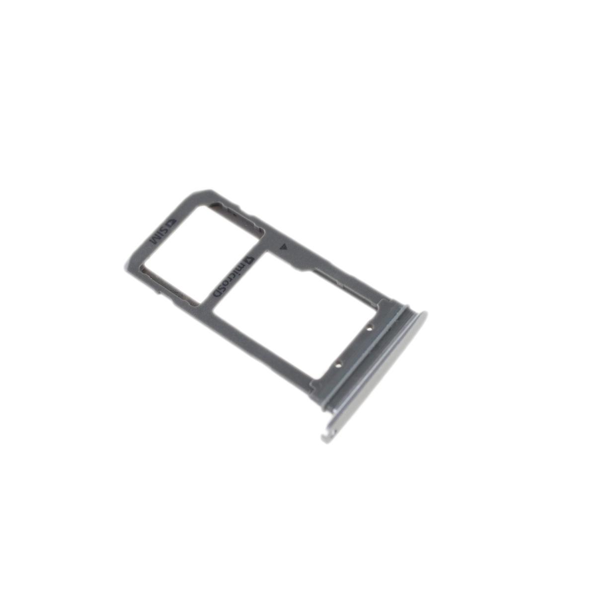 Original sim tray and sd card Samsung SM-G935 Galaxy S7 edge white / silver