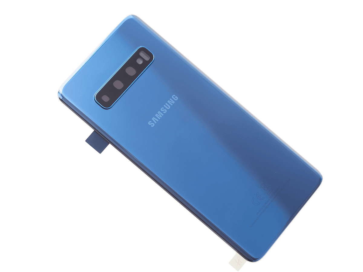 Oryginalna Klapka baterii Samsung SM-G973 Galaxy S10 - niebieska (Demontaż) Grade A