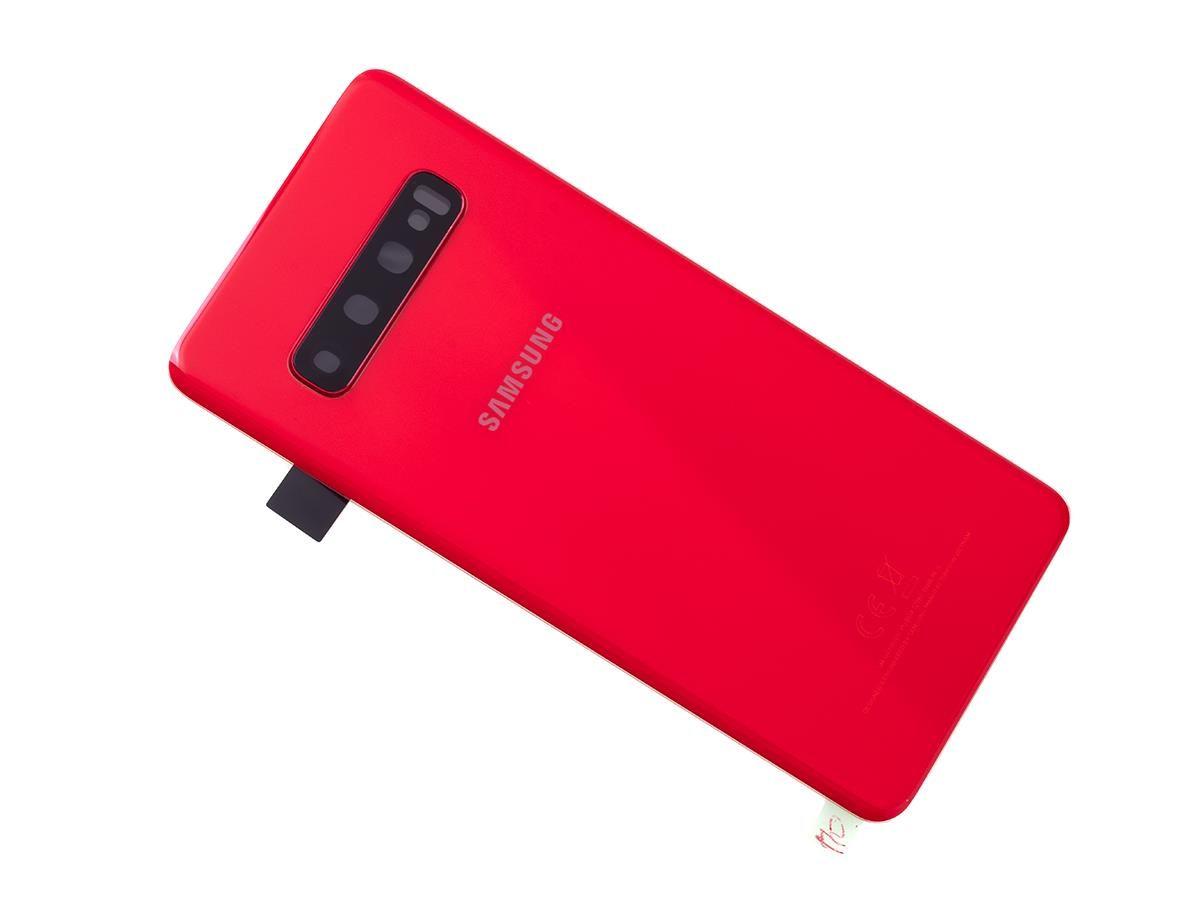 Original Battery cover Samsung SM-G973 Galaxy S10 - red (original) (dismounted)