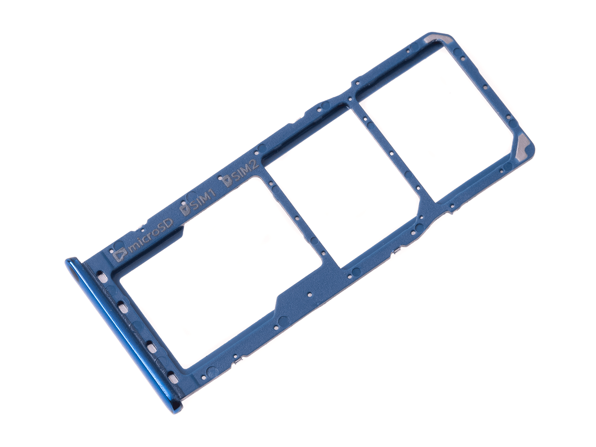Oryginalna Szufladka karty SIM Samsung SM-A750 Galaxy A7 (2018) - niebieska