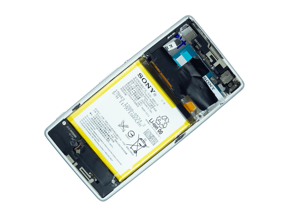 LCD + dotyková vrstva Sony Xperia M4 Aqua stříbrná repasovaná originál