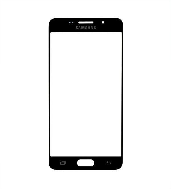 LCD Sklíčko Samsung Galaxy A5 2016 A510 černý - sklíčko displeje