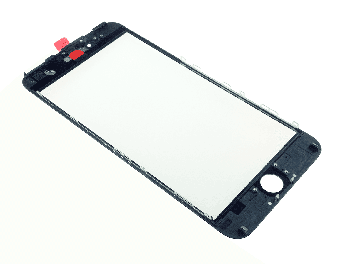 LCD Sklíčko + rámeček + OCA lepidlo iPhone 6 Plus černé - sklíčko displeje