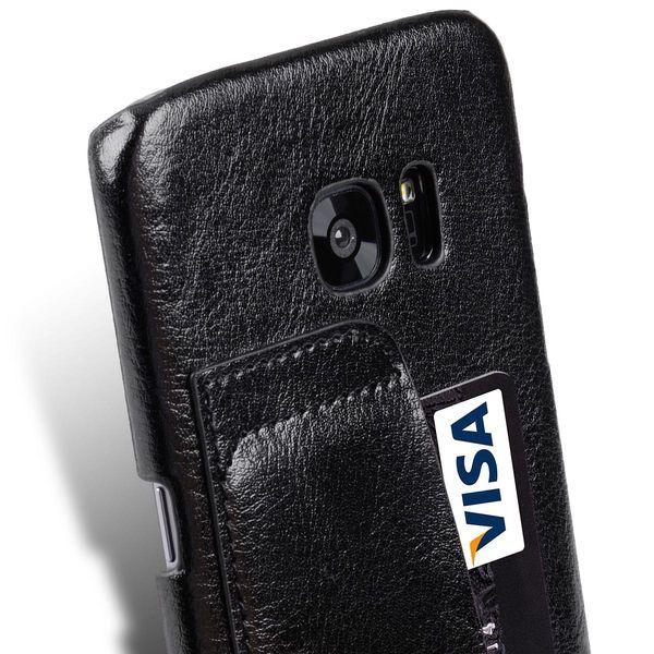 Genuine Leather Back Cover VETTI Samsung S7 EDGE G935 black