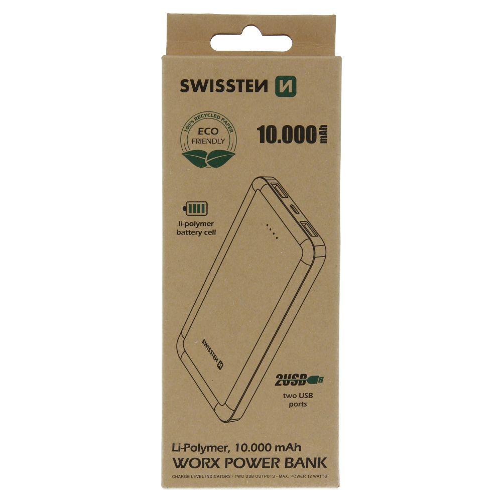 Swissten Worx powerbanka 10000 mAh eco pack