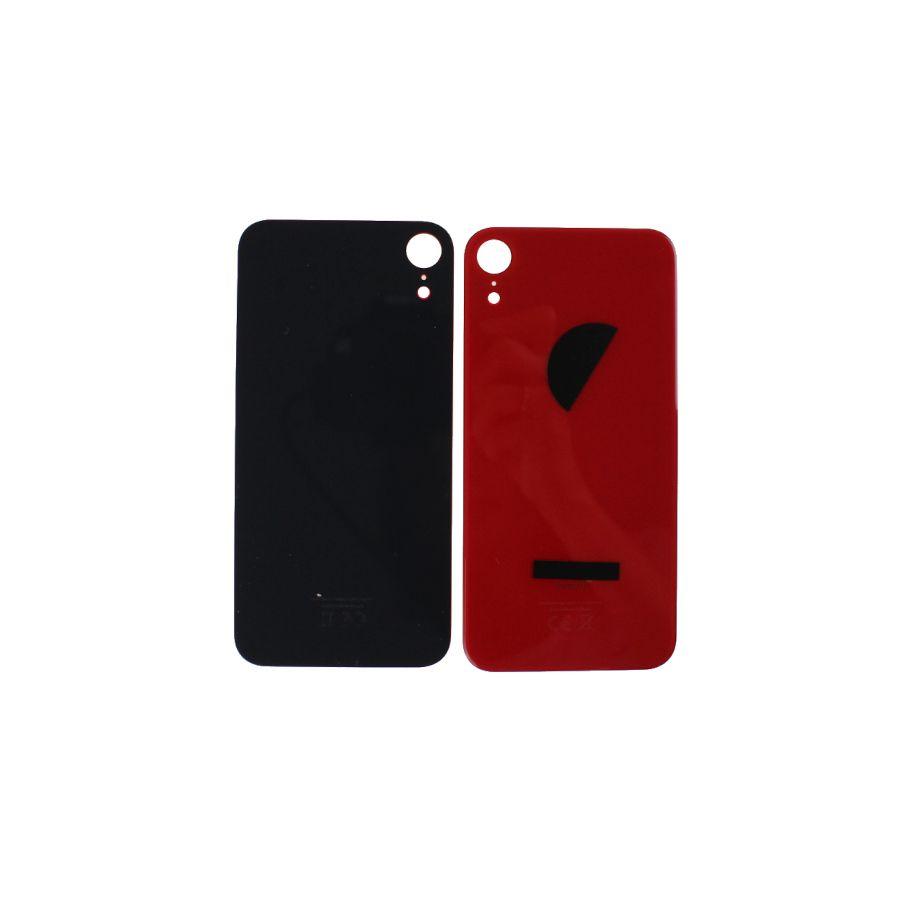 Battery cover iPhone Xr with bigger hole for camera glass - red
