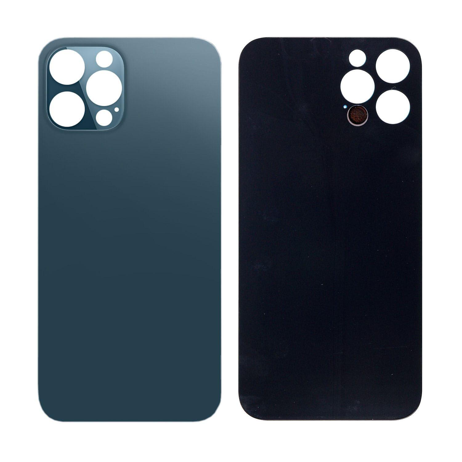 Kryt baterie iPhone 12 Pro Max s větším otvorem pro sklíčko kamery pacifik modrý