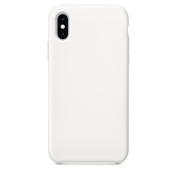 Silikonový obal iPhone XS bílý