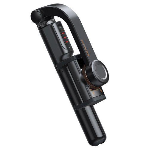 Baseus gimbal jednoosiowy selfie stick teleskopowy z pilotem Bluetooth czarny (SULH-01)