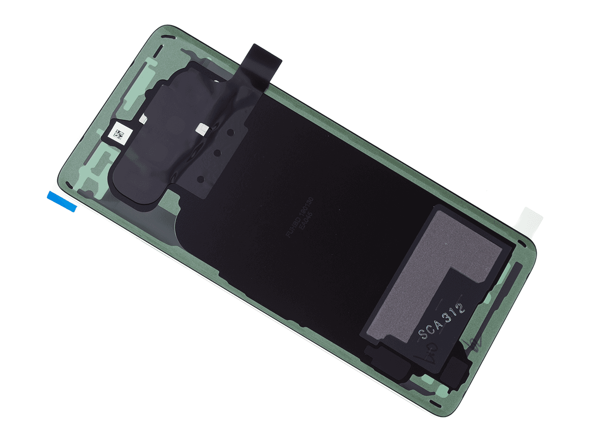 Oryginalna Klapka baterii + Taśma montażowa Samsung SM-G973 Galaxy S10 - biała