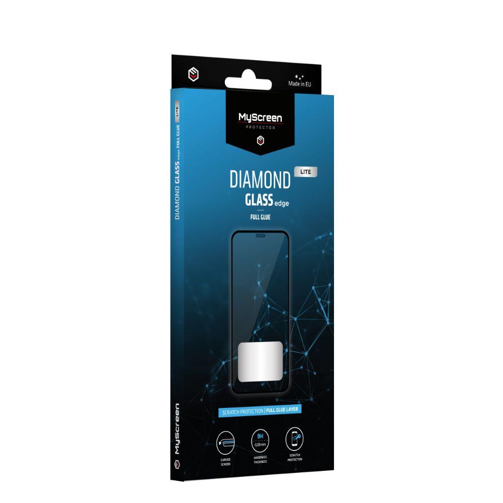 Ochranné sklo iPhone XS Max - iPhone 11 Pro Max černé MyScreen Diamond Glass lite edge celoplošné lepení