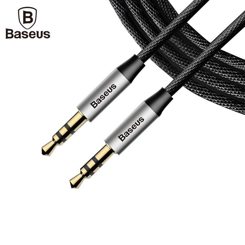Cable male to male  Baseus Yiven Audio M30 0,5m silver-black