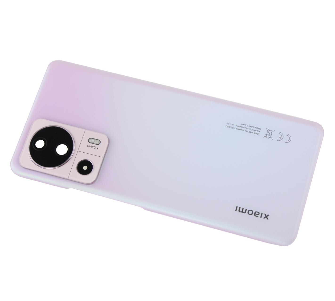 Oryginalna Klapka baterii Xiaomi 13 Lite 5G - różowa (Demontaż)